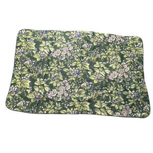 Laura‎ Ashley Bramble Berry Floral Quilted Pillow Sham KING with border